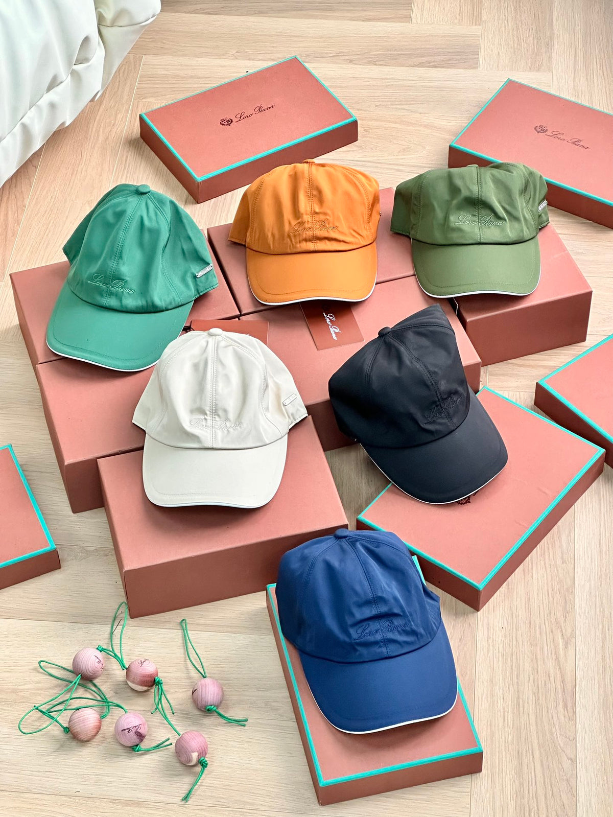 Loro Piana Men's Solid Color Letter Logo Embroidery Cotton Couple Style Duck Cap Hats #71494