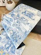 Toile de Jouy Yoga Mat