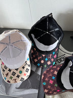 Louis Vuitton Men's and Women's Solid Colour Embroidered Letter Printed Cowboy Duck Tongue Cap Fisherman's Hat #76721