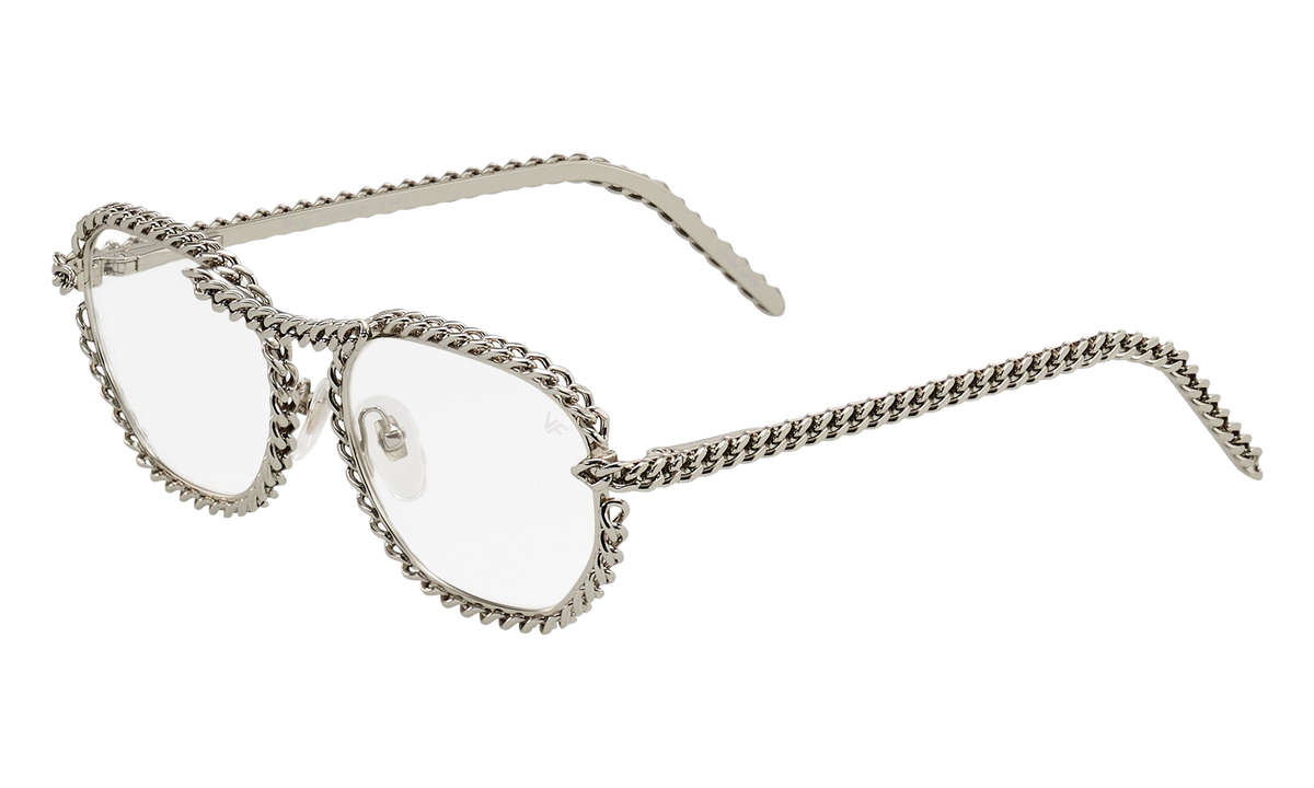 Detroit Player Full Cuban 24KT White Gold / Clear FCDP2 0008 22A7