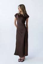 Ellianna Maxi Dress in Dark Brown
