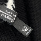 Chanel Women's Classic Black And White LOGO Wool Scarf Cold Hat #328249