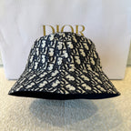 Dior Men's And Women's Spring/fall Fashion Casual Reversible Design Oblique Print Cotton Fisherman's Hat  Accessories #79561