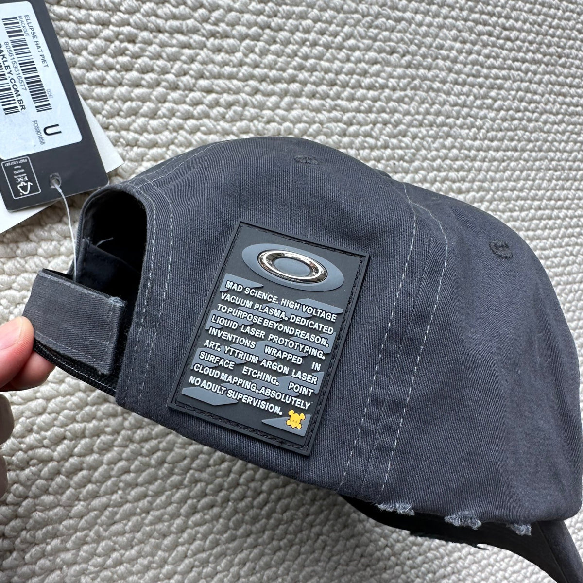 Oakley Men's Embroidered Logo Print Solid Color Cotton Duck Cap Hat #75661