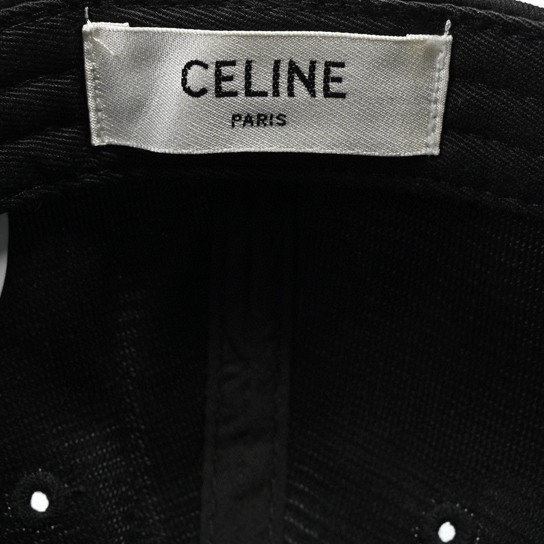 Celine Embroidered  duck tongue baseball visor Hat Cap Accessories #3217