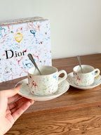 Maison Cabinet de Curiosités Porcelain Coffee Cup & Saucer Set