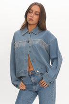 Rodeo Diamante Jacket Washed Blue