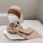 Fendi Knitted Cashmere Scarf Hat #96644