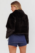 Margeaux Faux Fur Jacket Black