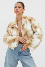 Margeaux Faux Fur Jacket Coffee