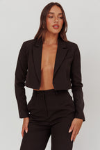 Fridays Open Crop Jacket Black
