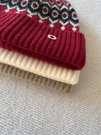 Loro Piana Vintage Jacquard Cashmere Hat #336663