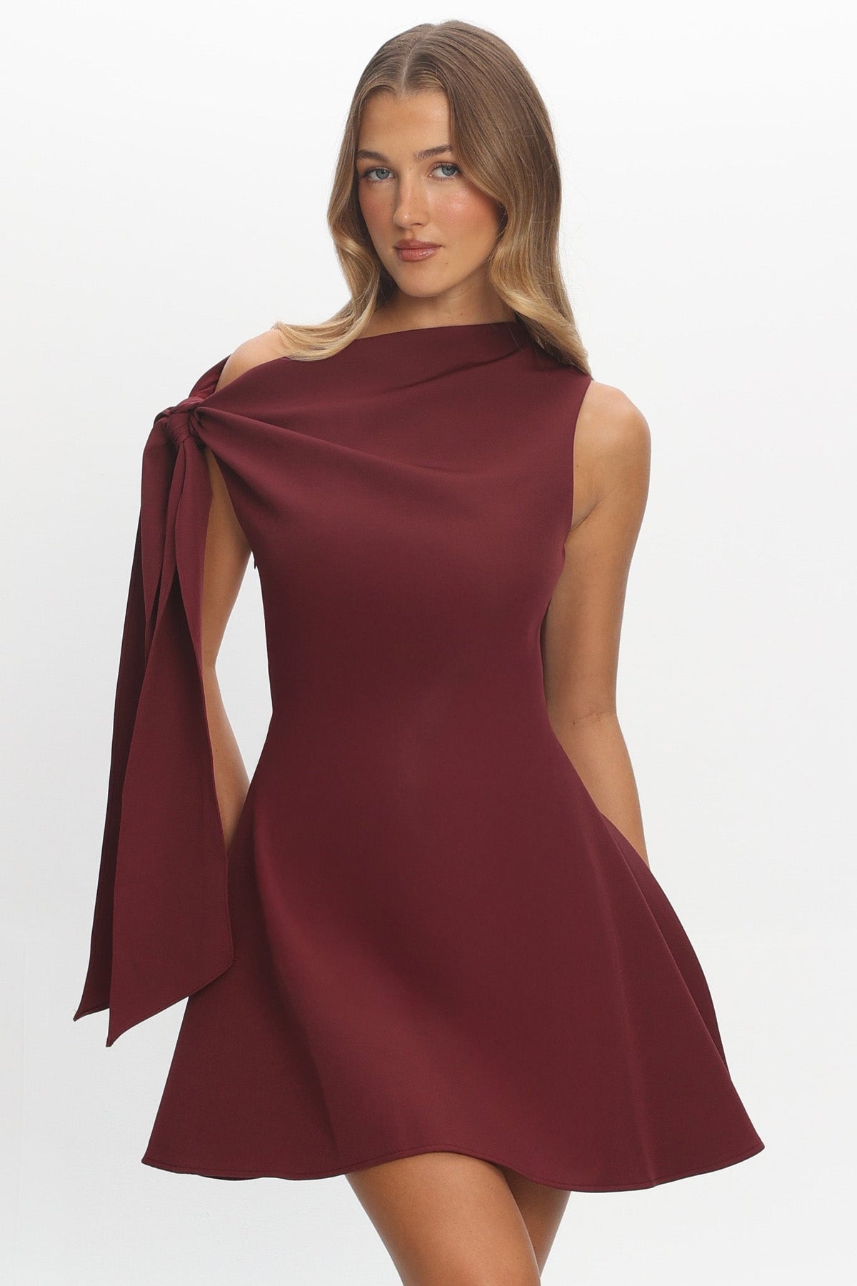 It's A Match Mini Dress Burgundy