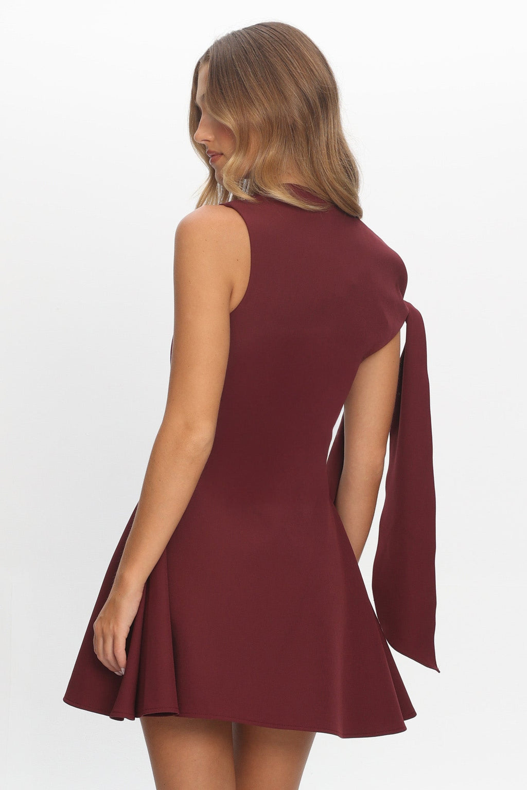 It's A Match Mini Dress Burgundy