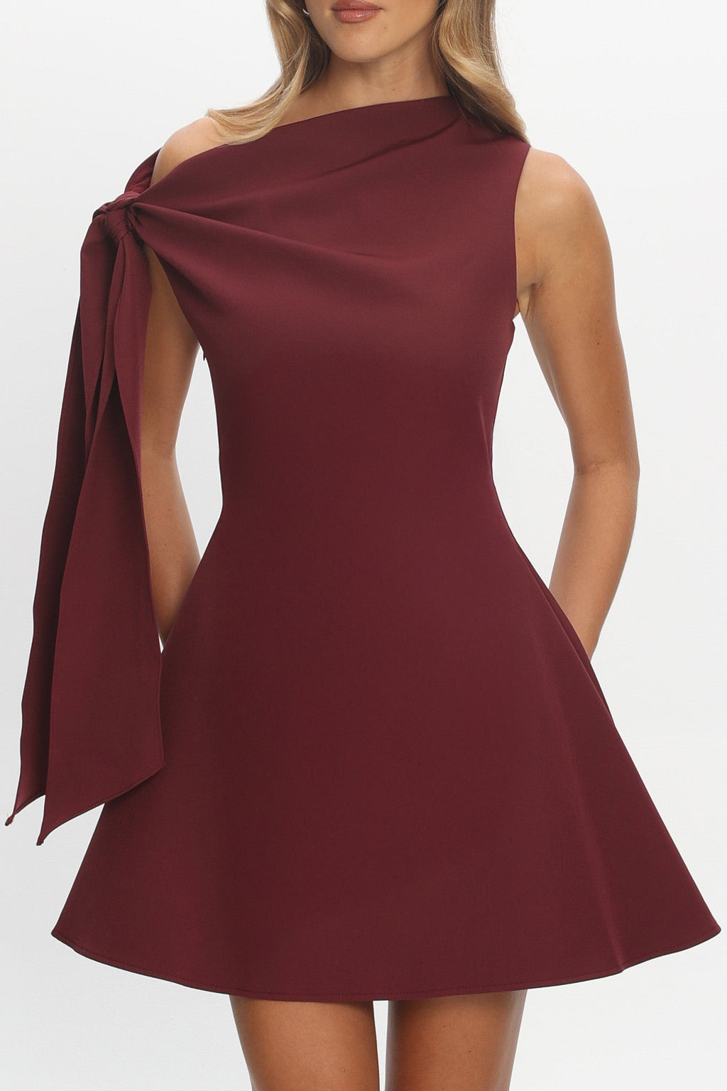 It's A Match Mini Dress Burgundy