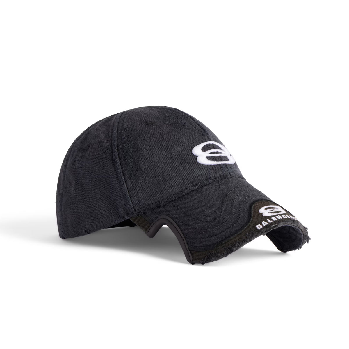 Balenciaga Men's and Women's Solid Color Embroidered Logo Design Cotton Duck Cap Hat #74927