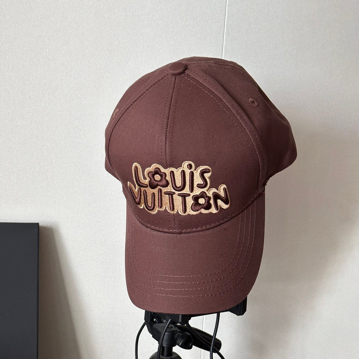 Louis Vuitton Men's and Women's Solid Colour Embroidered Letter Printed Cowboy Duck Tongue Cap Fisherman's Hat #76721