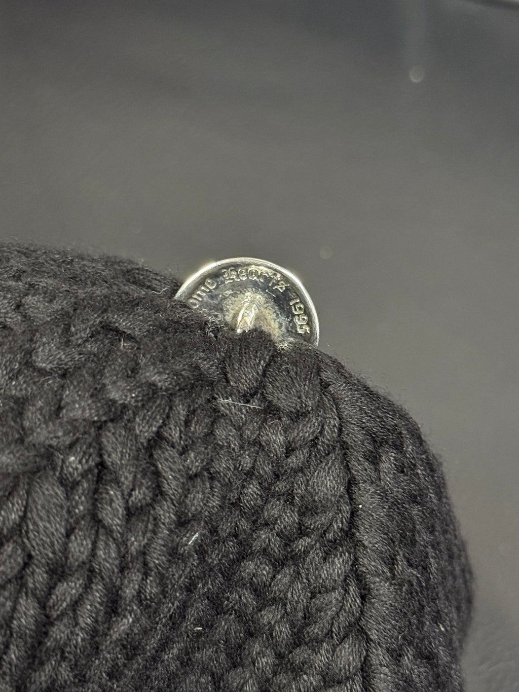 Chrome Hearts Sterling Silver Leather Embellished Cold Hat #333922