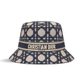 Dior Women's Embroidered Monogrammed Logo Cotton Fisherman's Cap Hat #72152
