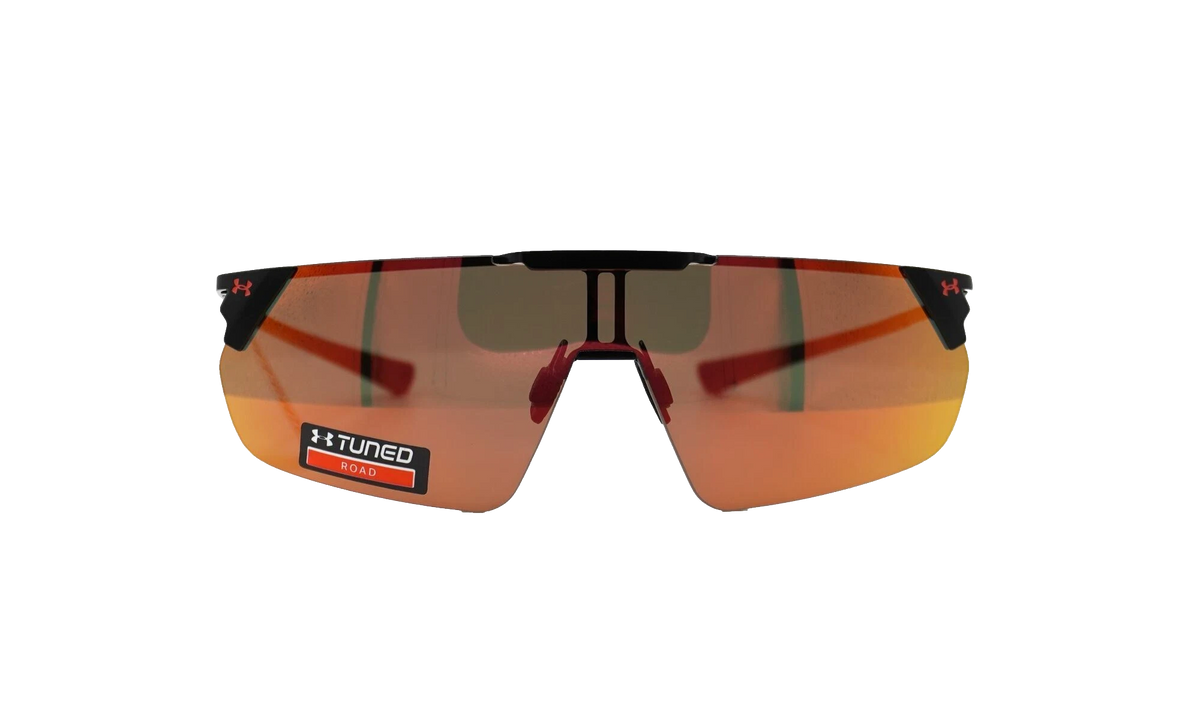 Litewire Shield Sunglasses Rose Brown Beta Red Mirror - Satin Black 8600135 010153