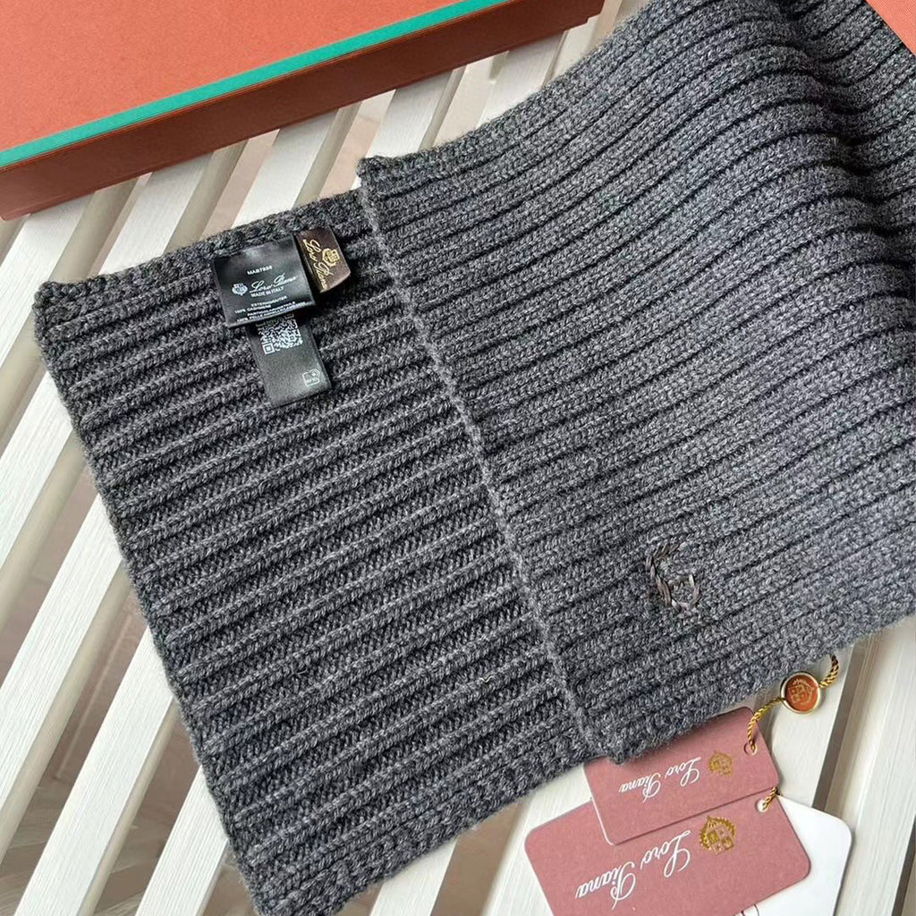 Loro Piana Cashmere Knit Hat Scarf Set #6664