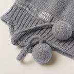MiuMiu Wool and Cashmere Hat Gray #334924