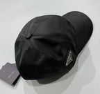 Prada Men's Women's Logo Metal Logo Sun Hat Peaked Cap #51237