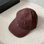 Prada Men's Women's Spring And Summer Solid Colour Logo Embroidery Baseball Cap Fashion High Street Casual Hundred Hat #76153