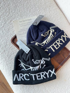 Arcteryx Men's and Women's Solid Color Logo Printed Recycled Polyester Fleece Hat Cap #73845