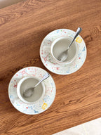 Maison Cabinet de Curiosités Porcelain Coffee Cup & Saucer Set