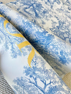 Toile de Jouy Yoga Mat