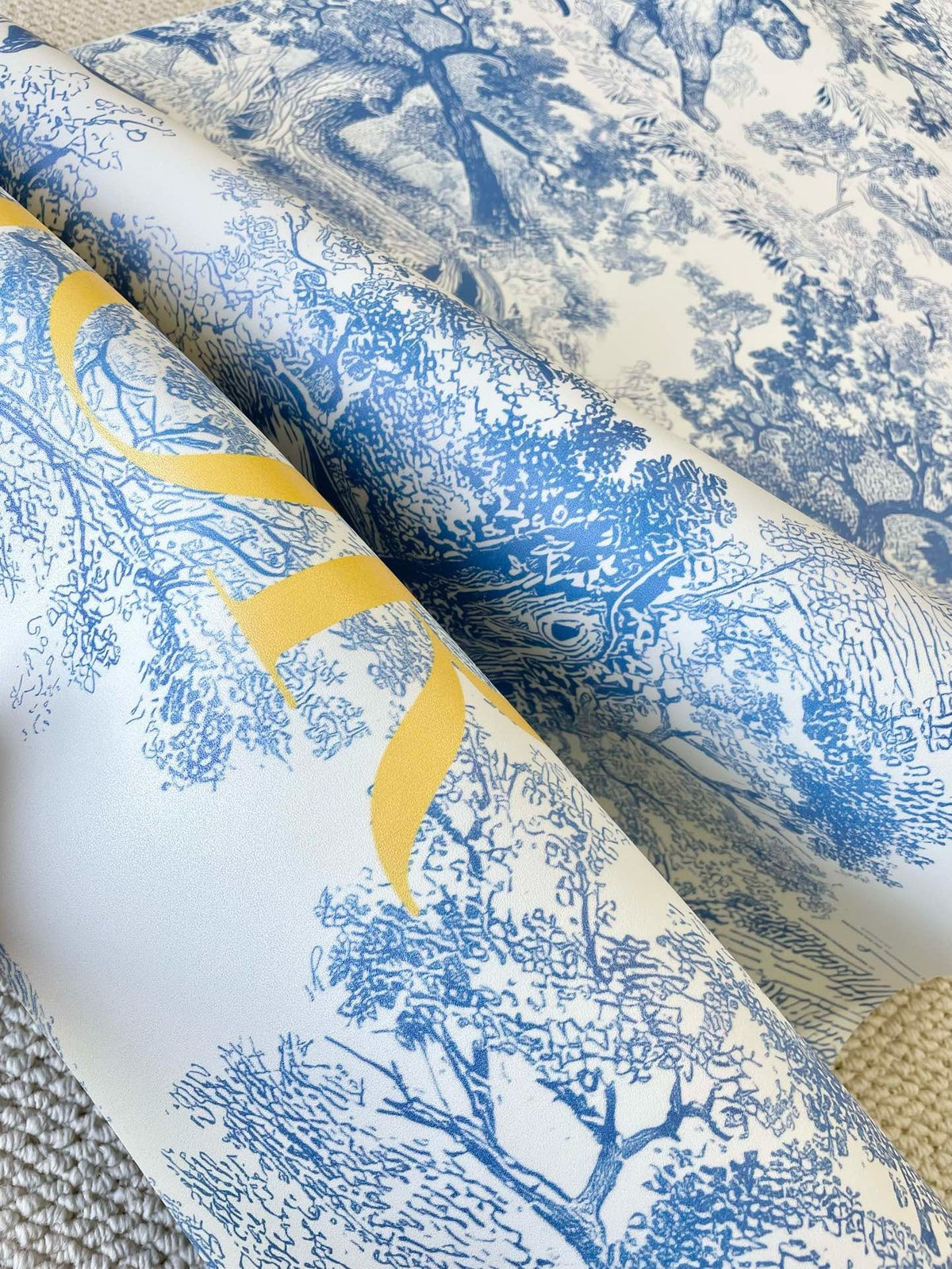 Toile de Jouy Yoga Mat