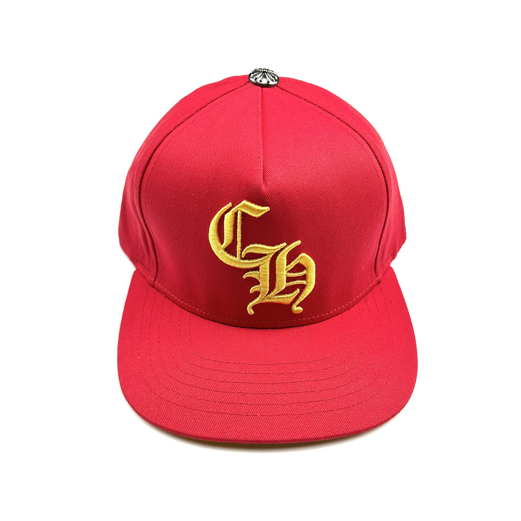 Chrome Hearts Men's Cross Leather-covered Embroidered Letter Print Trendy Baseball Cap Hat #77444