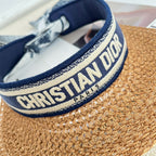 Dior D-Ocean Mitzah Women's Summer Knitted Sun Hat Cap #73123