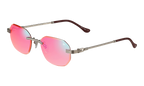 Hustler Rimless Drill Mount 24KT White Gold / Candy Pink Multiflash DMHU2 0055 45D2