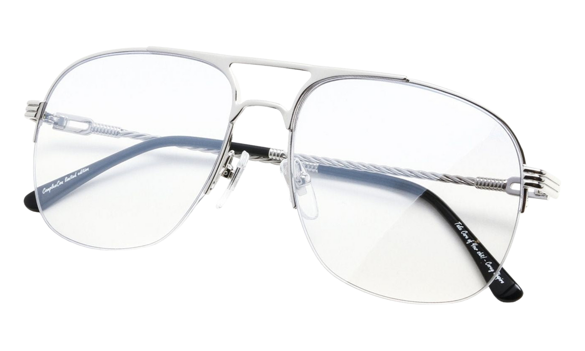 Snatch Half Rim 18KT White Gold / Light Gray Gradient Flash Silver HRSN2 0007 31T5