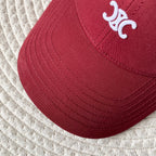 Celine Men Women Fashion Vintage Cowboy Letter Embroidery Baseball Cap Blue Casual Duck Hat #75689