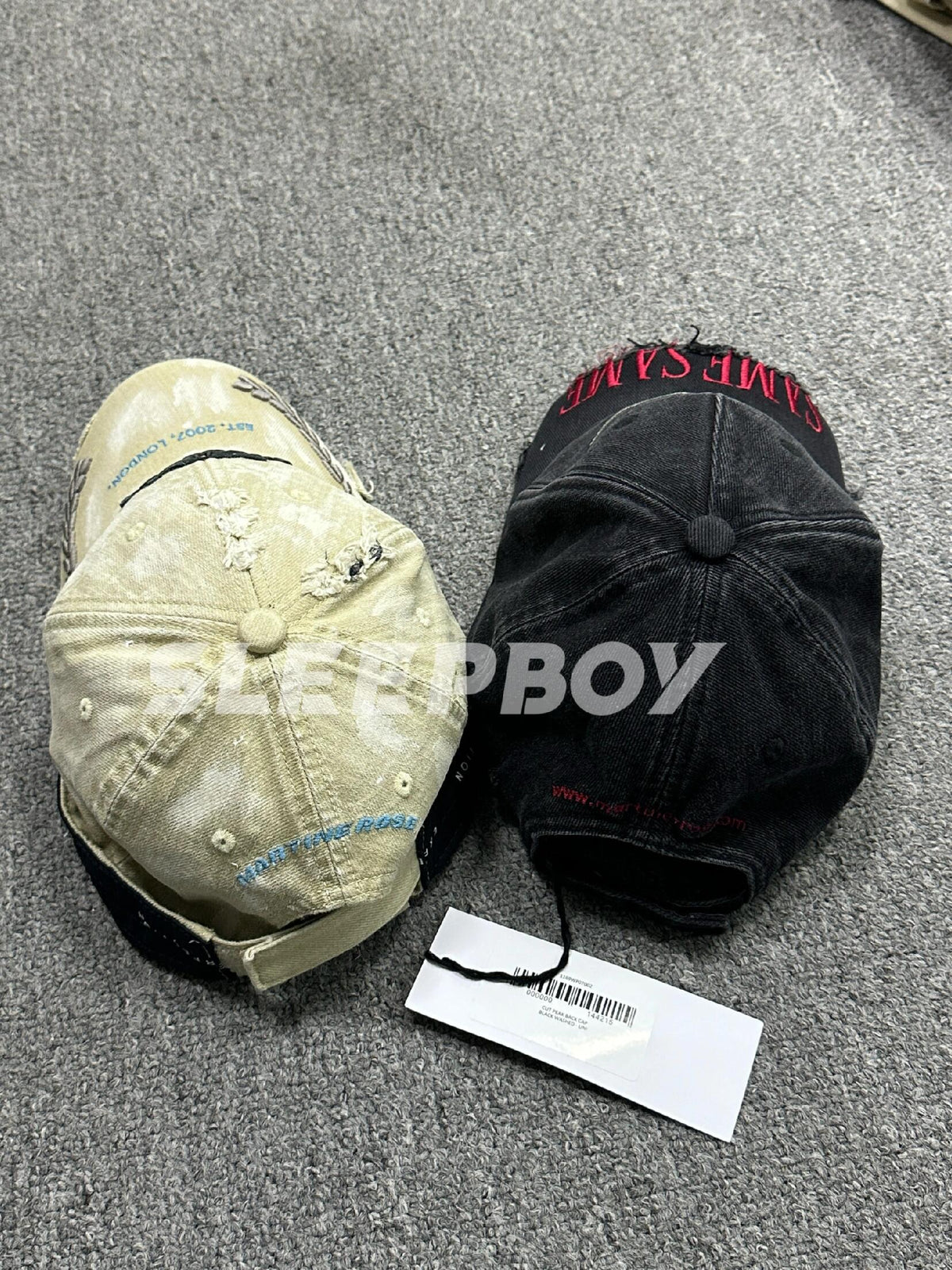 Martine Rose Men's Embroidered Letter Pattern Printed Solid Color Baseball Cap Hat #77516