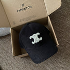 Celine Men Women Fashion Vintage Cowboy Letter Embroidery Baseball Cap Blue Casual Duck Hat #75683
