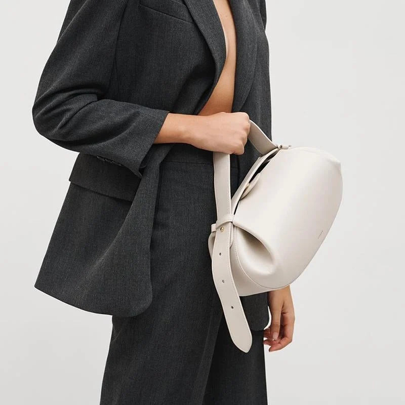 Sculptural Round Shoulder Bag
