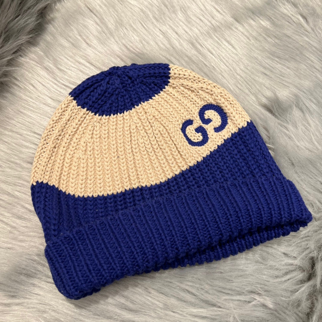 Gucci Multicolor Wool Cotton Hat #6695
