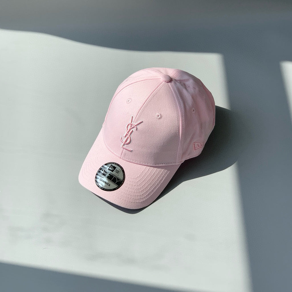 SAINT LAURENT Men's and Women's Solid Color Embroidered Logo Pattern Cotton Duck Tongue Cap Hat #98381