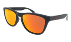 (Asian Fit) Frogskins Sunglasses Matte Black / PRIZM Ruby OO9245 63