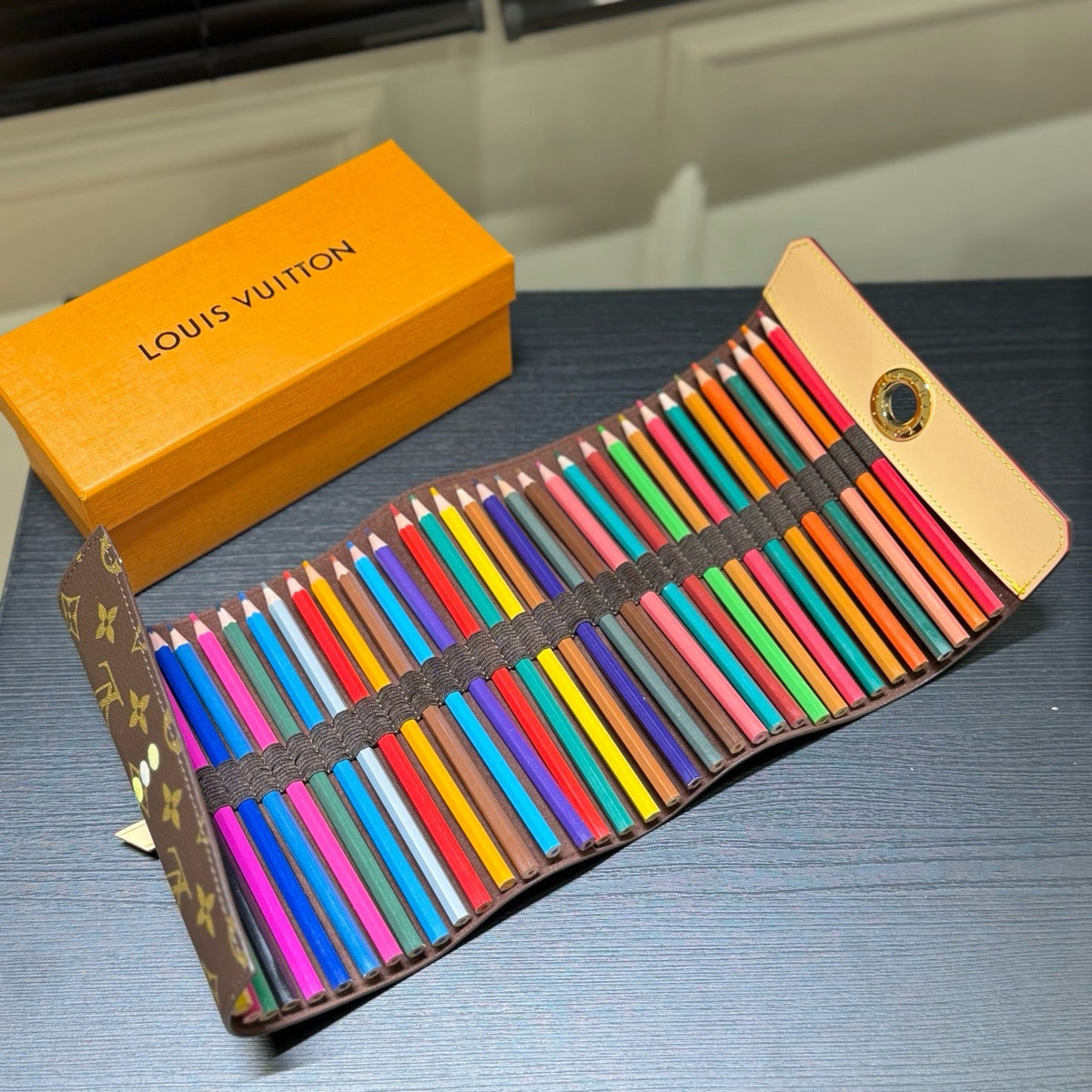 Classic Monogram Travel Colouring Set