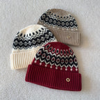 Loro Piana Vintage Jacquard Cashmere Hat #336663