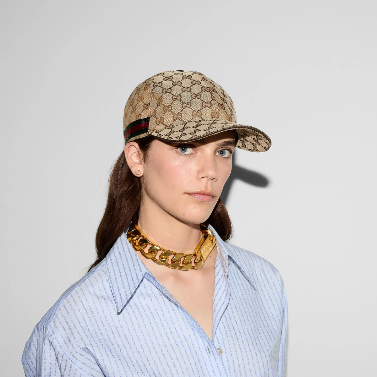 Gucci Lido Decorative Striped Webbing Gg Canvas Baseball Cap Men Women Fashion Trend Embroidery Versatile Spring And Summer Casual Hats #81113