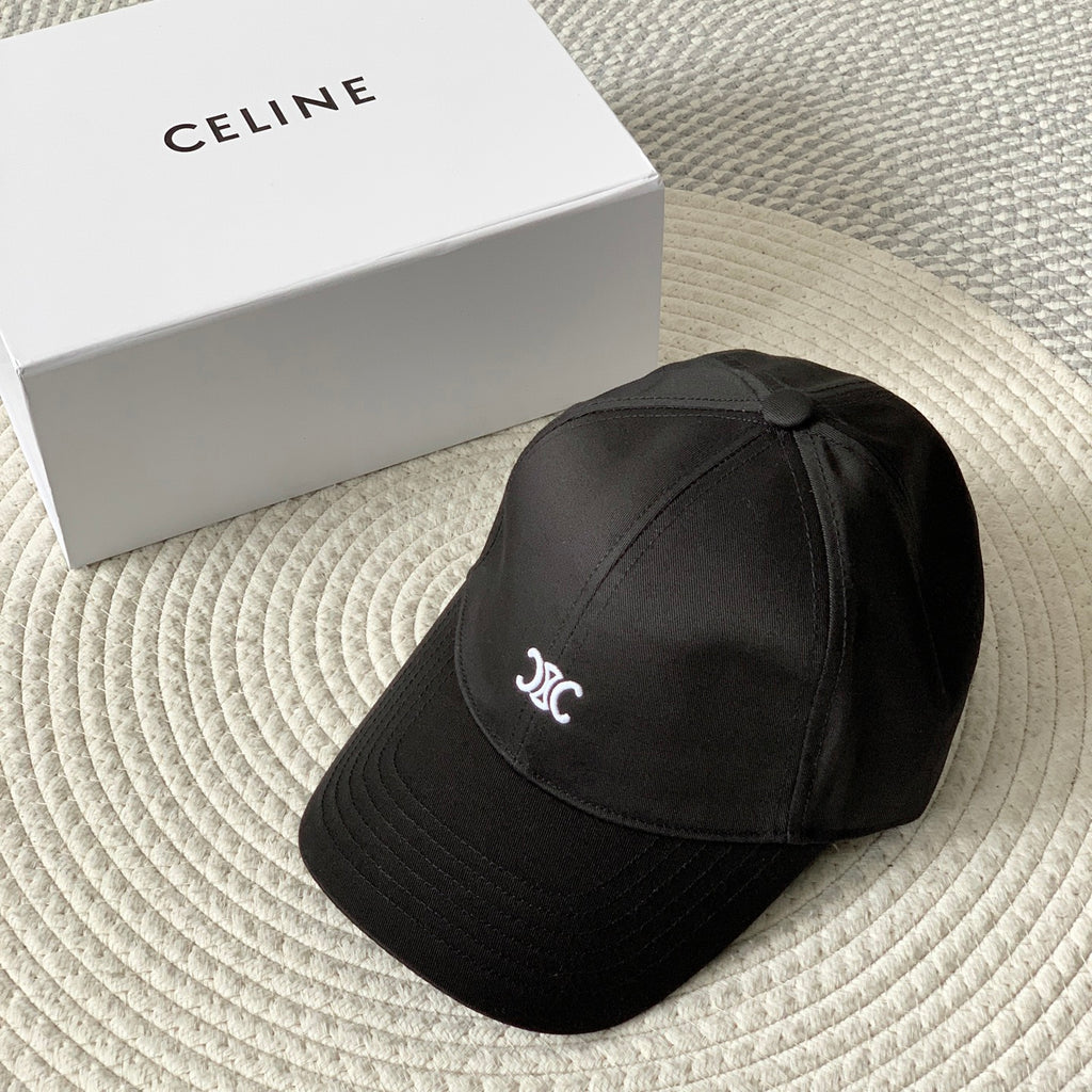 Celine Men Women Fashion Vintage Cowboy Letter Embroidery Baseball Cap Blue Casual Duck Hat #75689