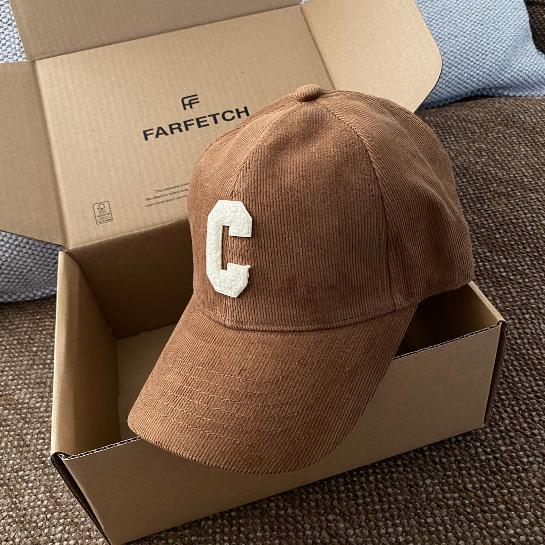 Celine Men Women Fashion Vintage Cowboy Letter Embroidery Baseball Cap Blue Casual Duck Hat #75683