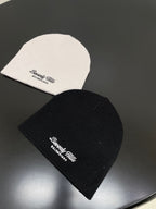 Balenciaga Men's And Women's Fall And Winter Logo Letter Printing Ribbed Knit Cotton Fleece Hat Cap #74853