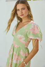Blossom Season Maxi Dress Green